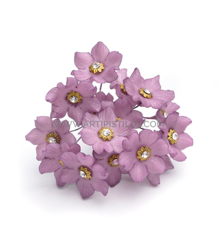 FLEUR DE PORCELAINE DE COULEUR 2,4 CM