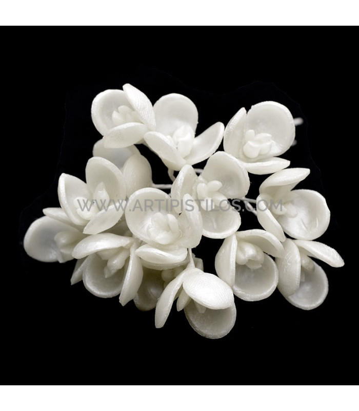FLEUR DE PORCELAINE DE COULEUR 1,5 CM