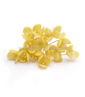 FLEUR DE PORCELAINE DE COULEUR 1,5 CM