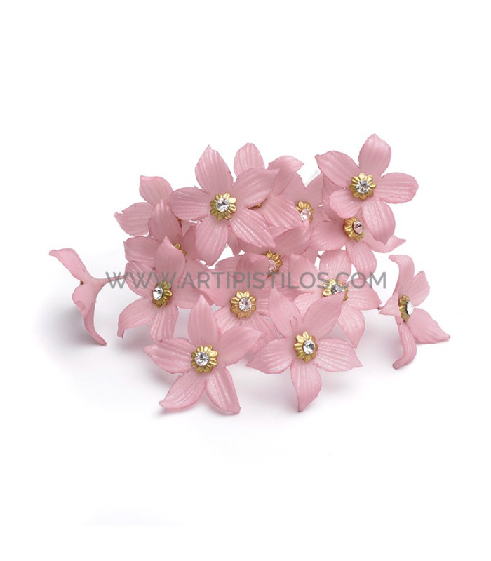 FLEUR DE PORCELAINE DE COULEUR 2,7 CM