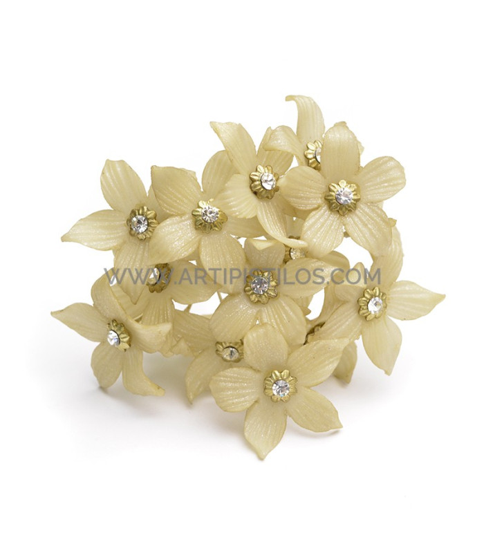 FLEUR DE PORCELAINE DE COULEUR 2,7 CM