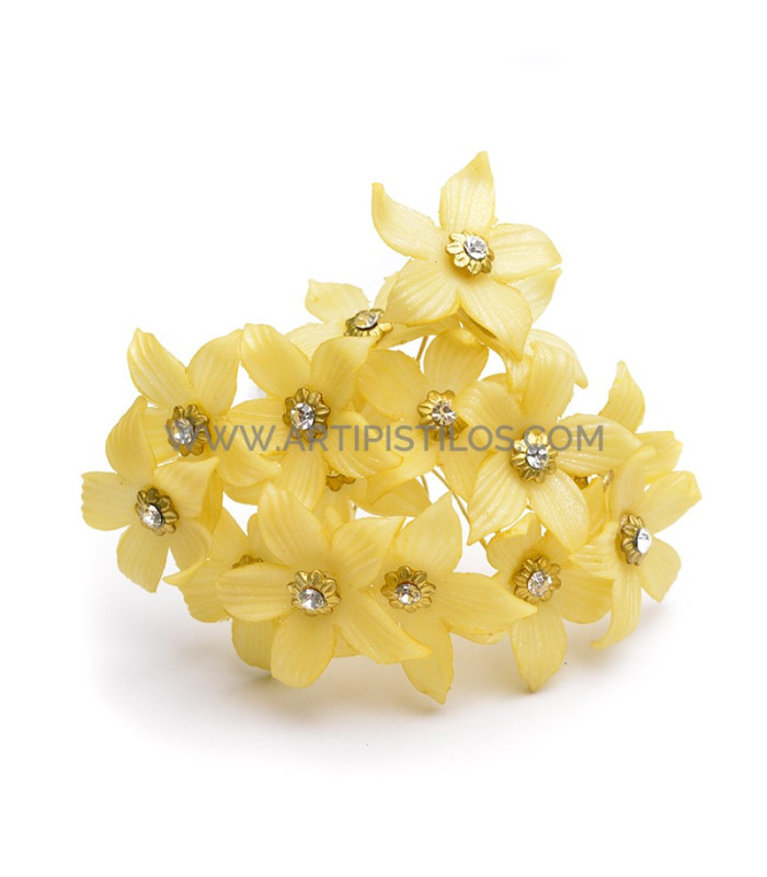 FLEUR DE PORCELAINE DE COULEUR 2,7 CM