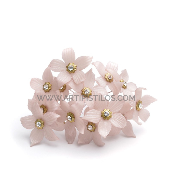 FLEUR DE PORCELAINE DE COULEUR 2,7 CM