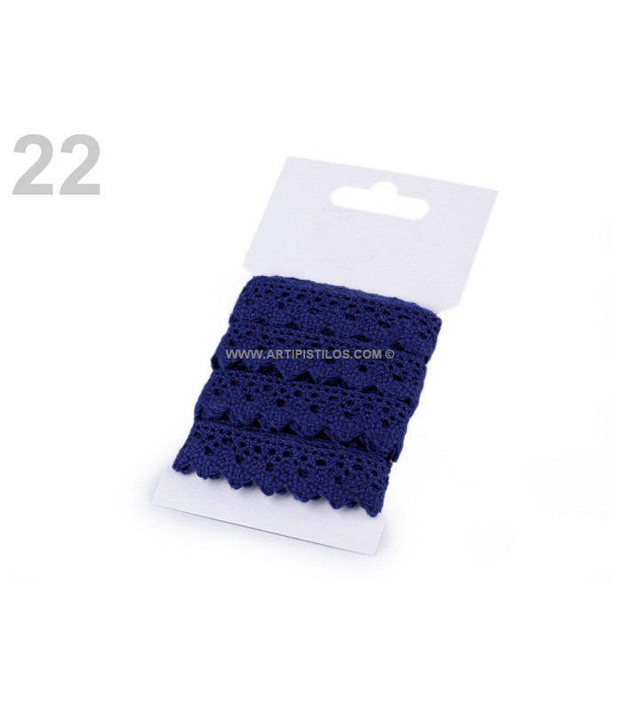 DENTELLE DE 15 MM DE COTON. X 3 MT.