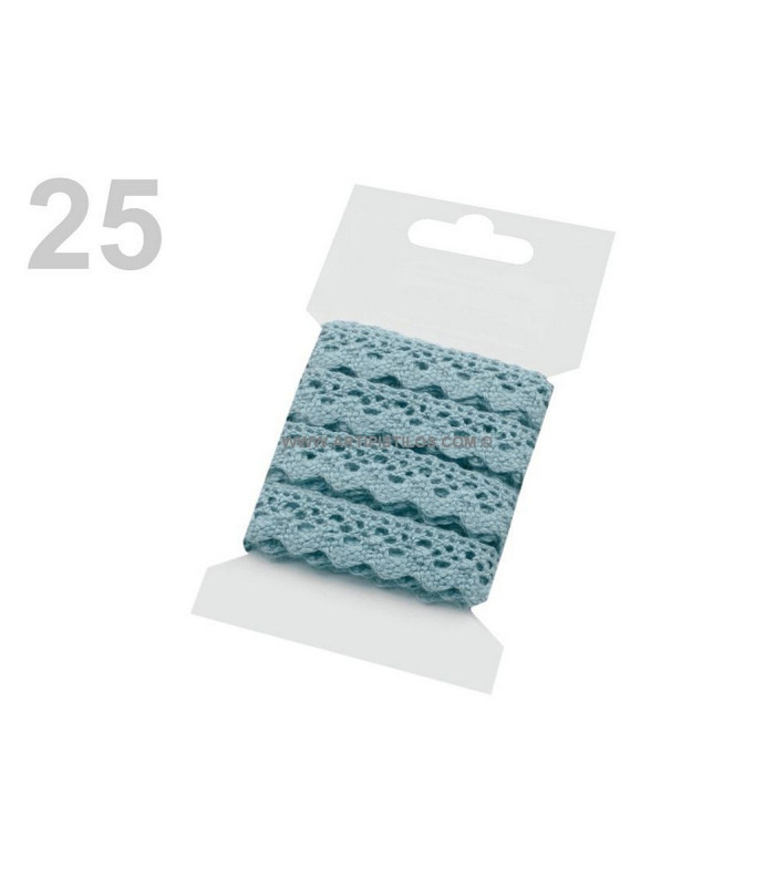 DENTELLE DE 15 MM DE COTON. X 3 MT.