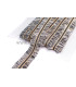 Passementerie polyester / lurex 30 mm