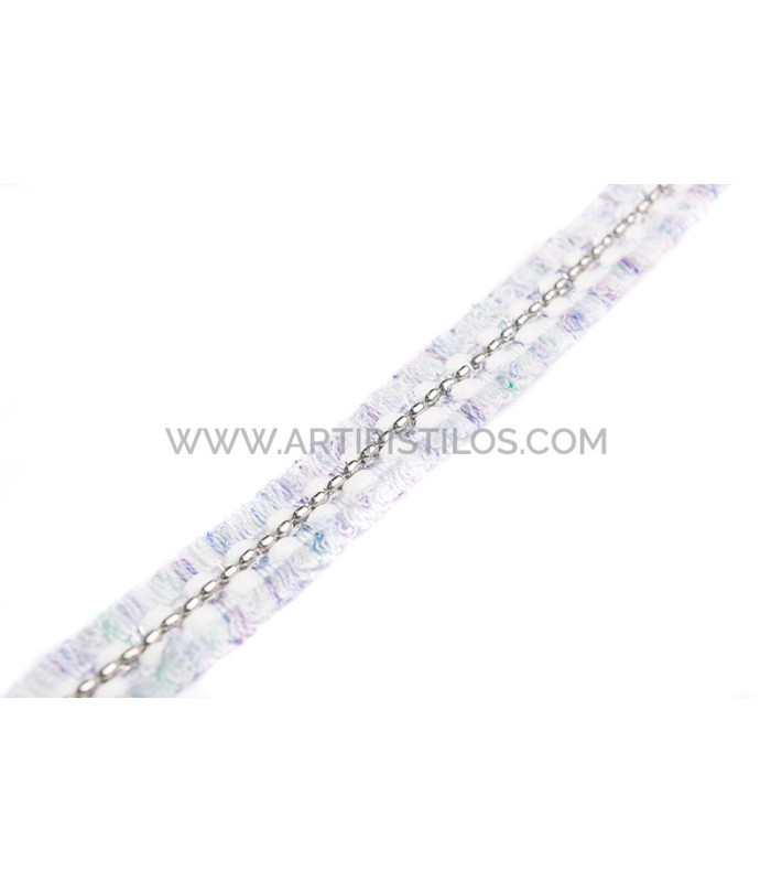 Passementerie lurex & métal 20 mm