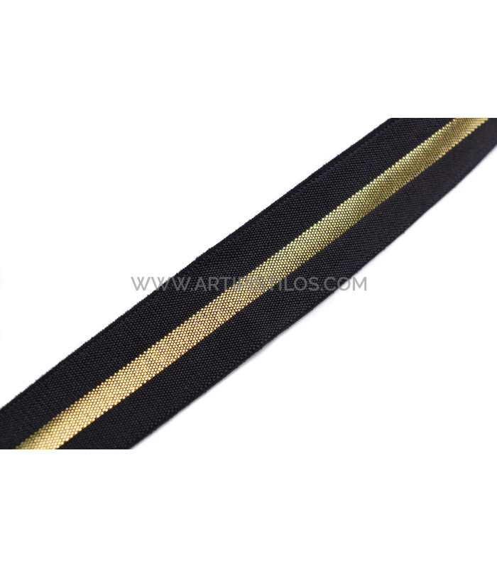 Ruban élastique métallique brillant 20 MM