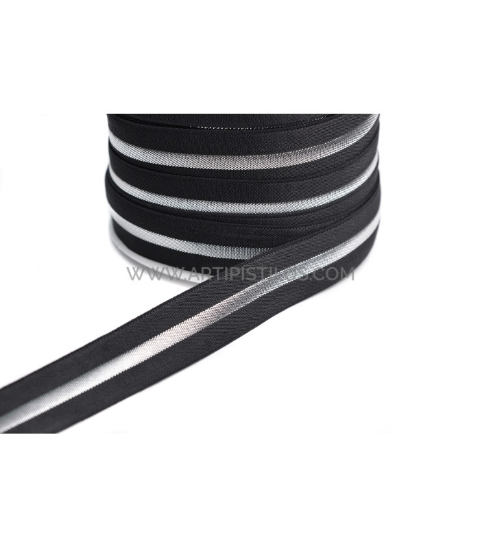 Ruban élastique métallique brillant 20 MM