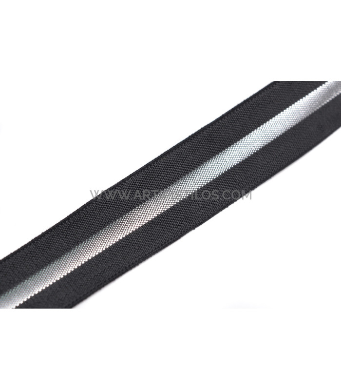 Ruban élastique métallique brillant 20 MM