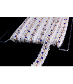 Passementerie lurex & chaîne métallique 20 mm