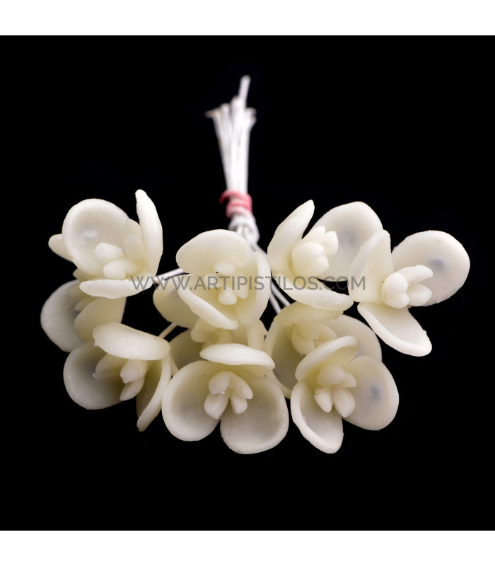 FLEUR DE PORCELAINE DE COULEUR 1,5 CM