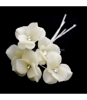 FLEUR DE PORCELAINE FRAICHE 2.3 CM