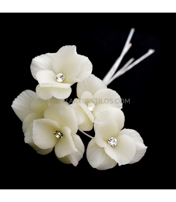 FLEUR DE PORCELAINE FRAICHE 2.3 CM