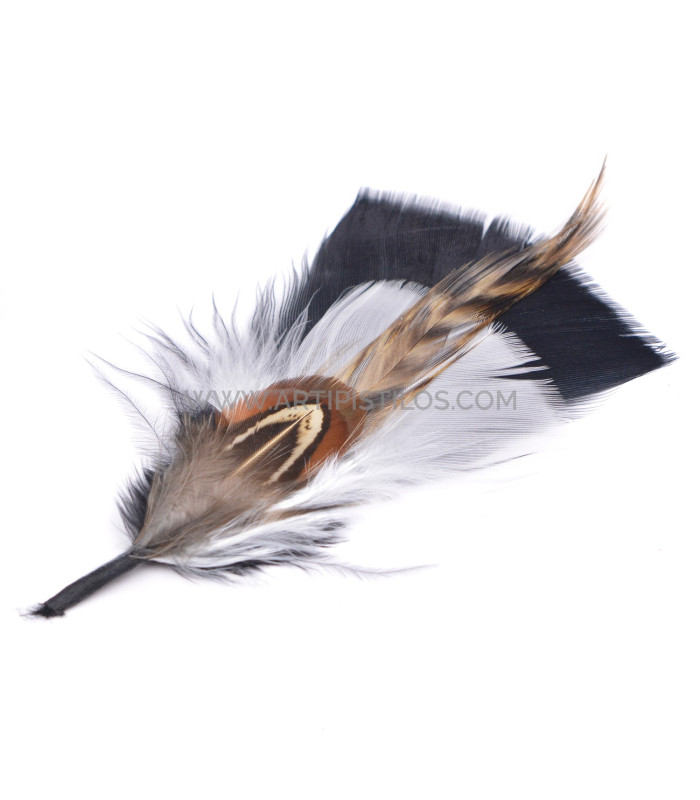 ornement de plumes pour chapeau - 12 models