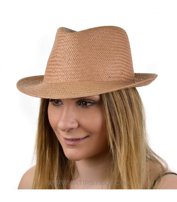 CHAPEAU DE FIBRES VÉGÉTALES UNISEX "PATRICIA"