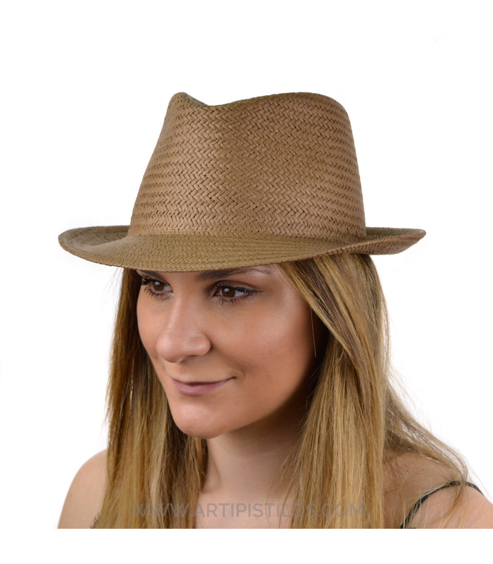 CHAPEAU DE FIBRES VÉGÉTALES UNISEX "PATRICIA"