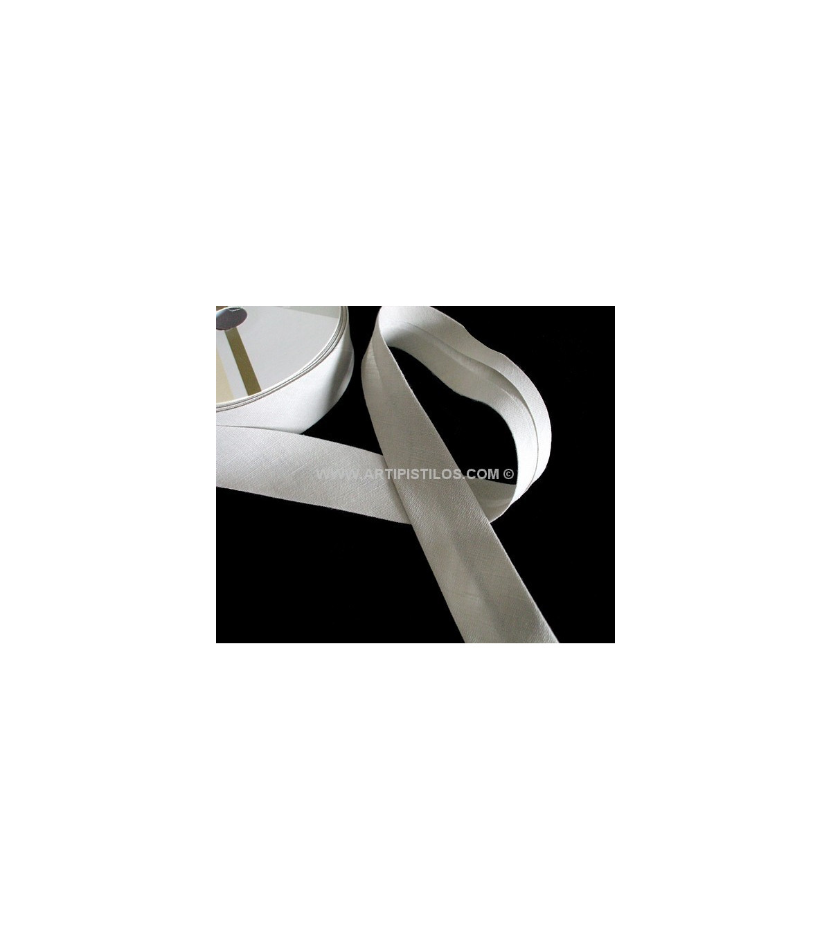 Ruban De Bias En Coton 10m - 18mm Plisé - 100% Coton - Multi-Couleurs (Gris Fer 56D)