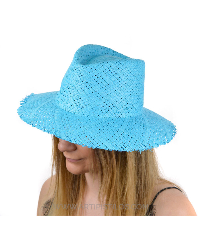 Chapeau en fibres naturelles "BLUEBEACH"