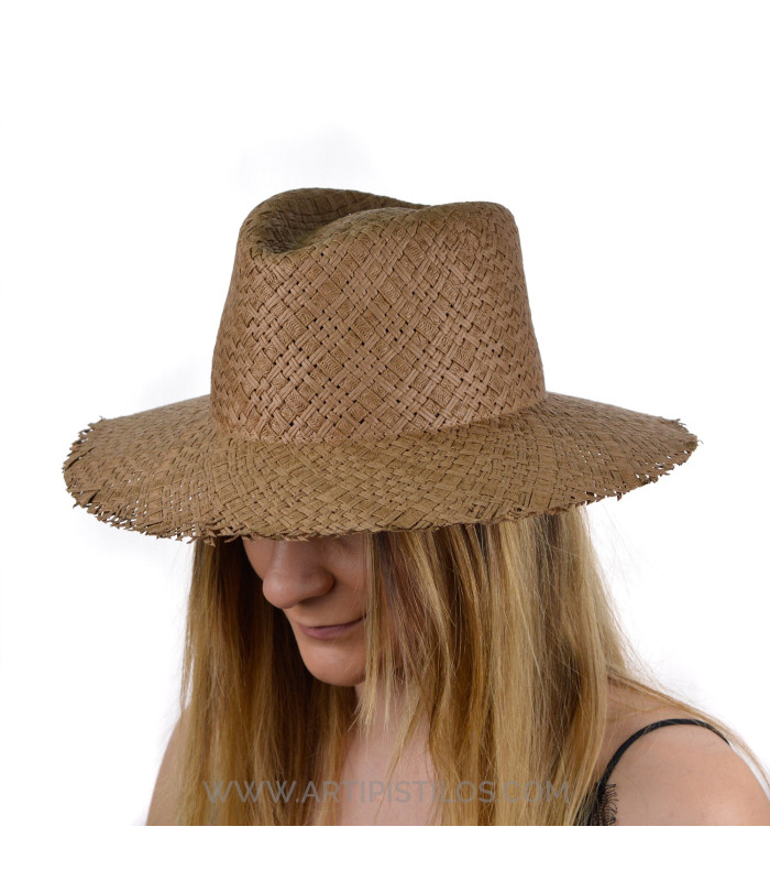Chapeau en fibres naturelles "BLUEBEACH"