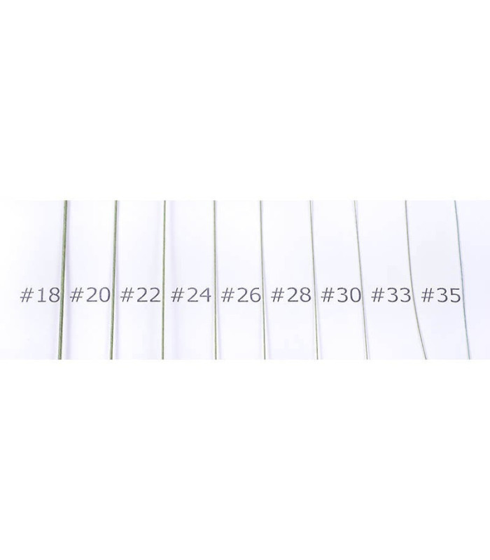 Fil floral japonais doublé de papyrus tressé vert 36 cm 100/200 pcs