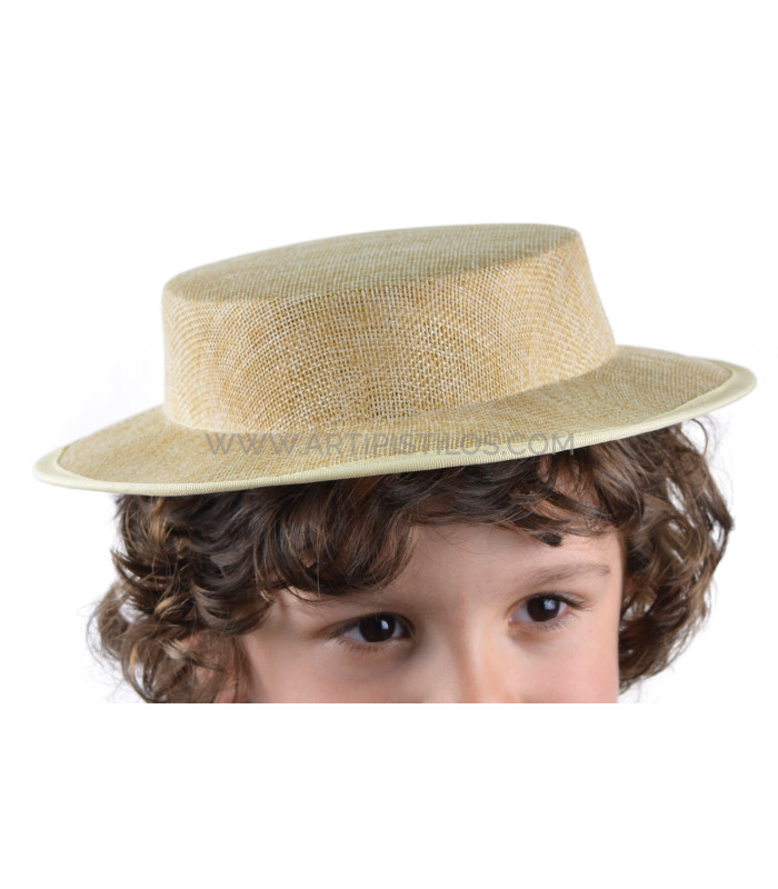 CANOTIER POUR DES ENFANTS DE FIBRES VÉGÉTALES "BORMUJOS"
