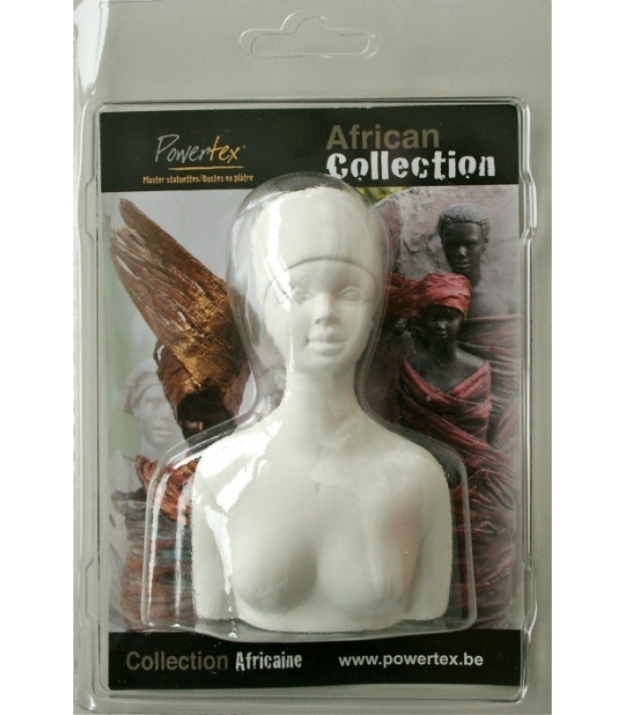 Figurines 3D en plâtre - african lady