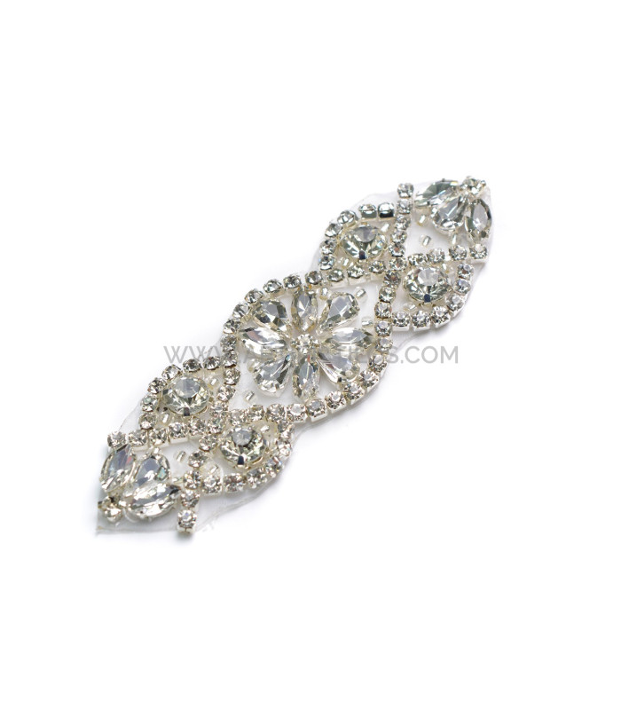 APPLICATION TERMOADHESIVE AVEC PIERRES 10X3CM