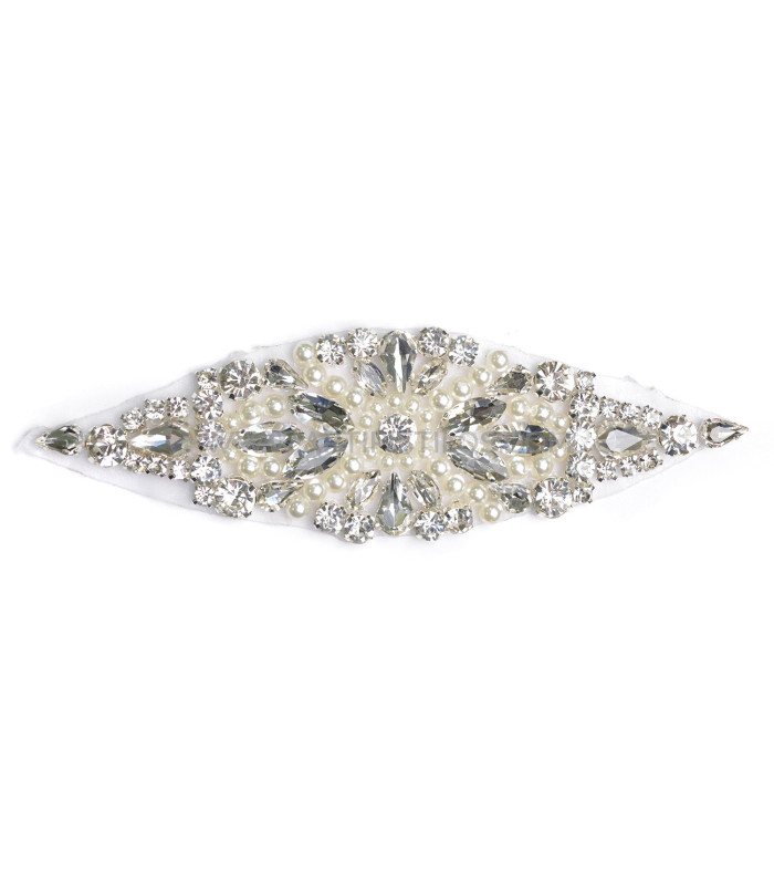 APPLICATION TERMOADHESIVE AVEC DES PIERRES 14,5 X 4,3 CM