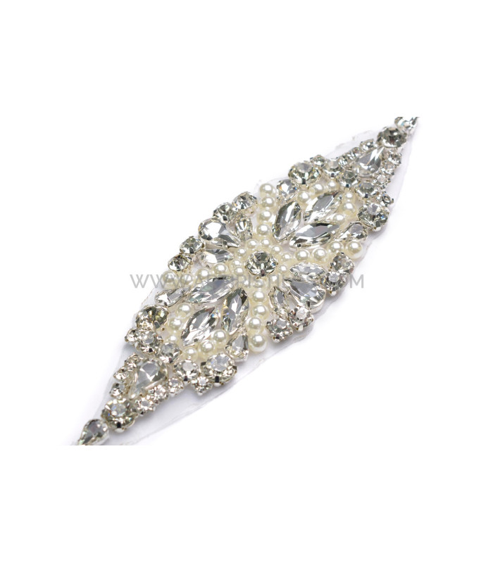 APPLICATION TERMOADHESIVE AVEC DES PIERRES 14,5 X 4,3 CM