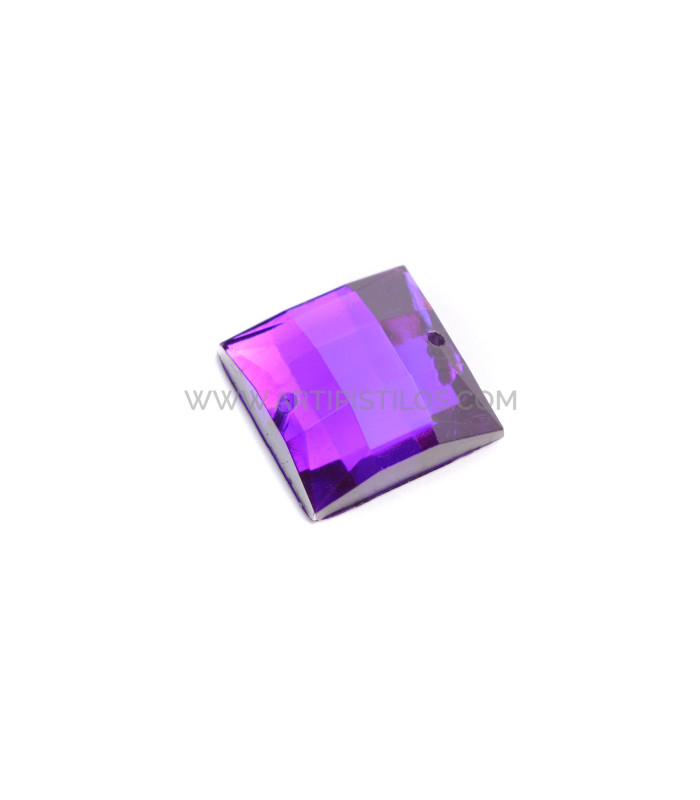 Piedra cuadrada para confección 16 x 16 mm