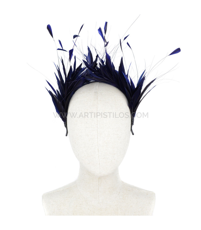 COIFFE DE PLUMES COQ/OISEAUX/OCA "LINA"