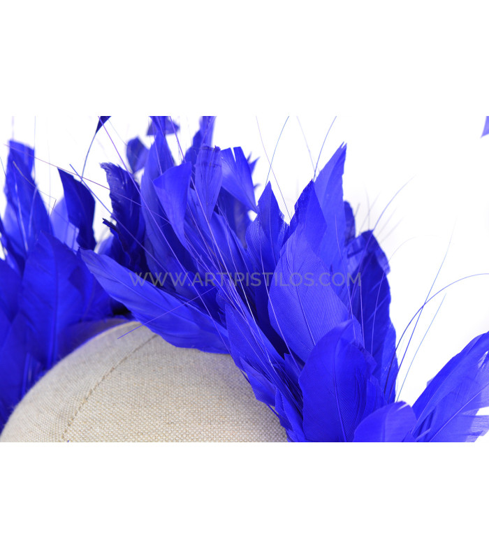 COIFFE DE PLUMES COQ/OISEAUX/OCA "LINA"