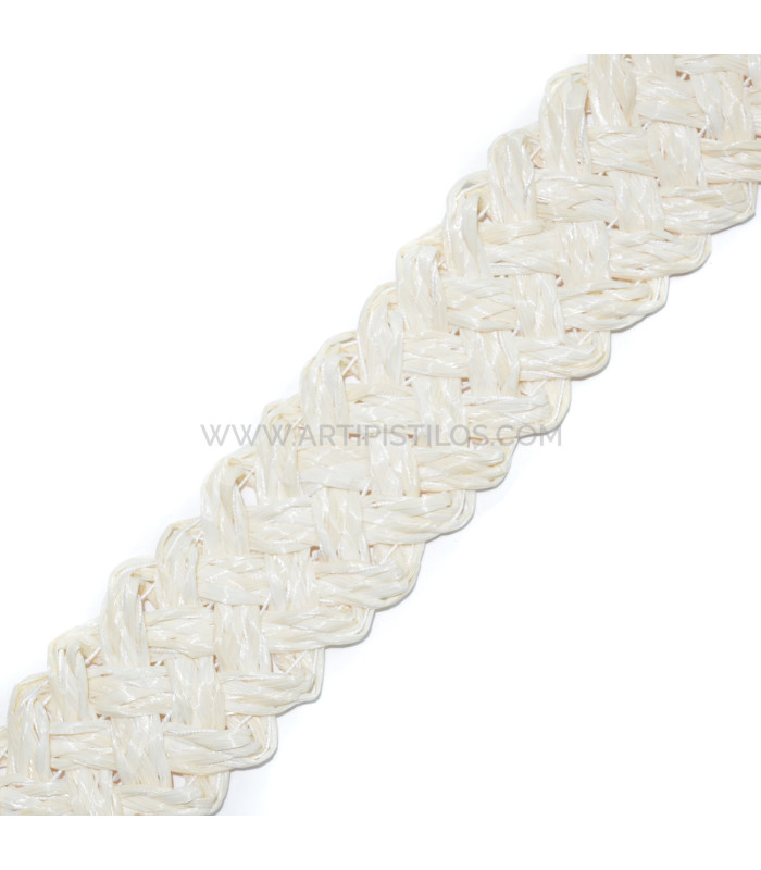 Ceinture en raphia tressé 34 mm x 1 mt
