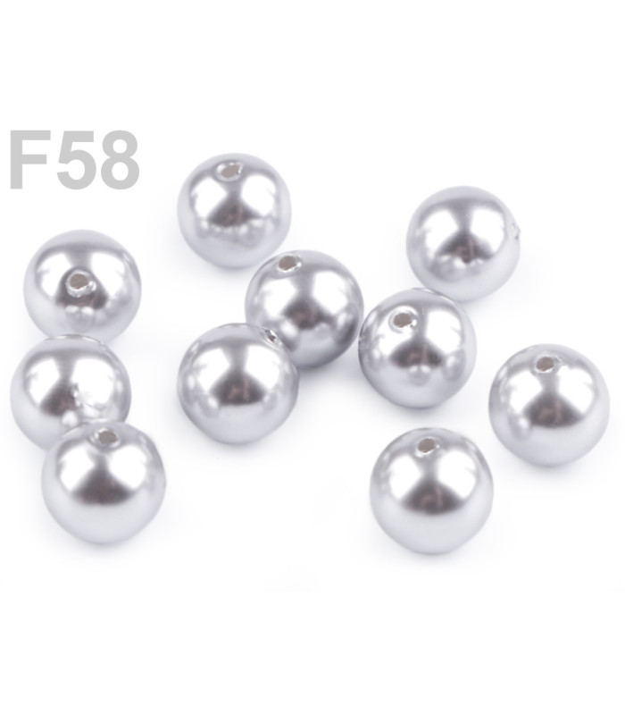 SAC DE PERLES EN PLASTIQUE 10 MM.
