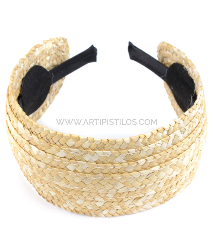 BANDEAU EN PAILLE NATURELLE "ADELE"