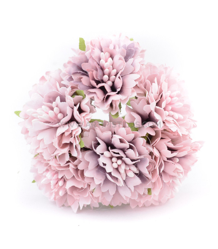 BOUQUET DE FLEUR EN TISSU (6 PCS) "ALMELO".