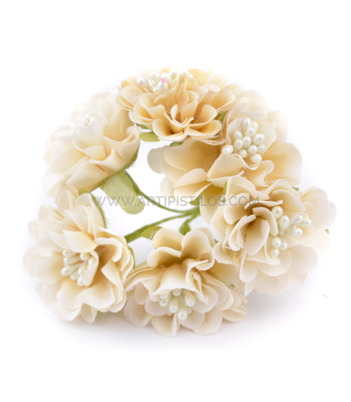 BOUQUET DE FLEUR EN TISSU (6 PCS.) "AMBERES"