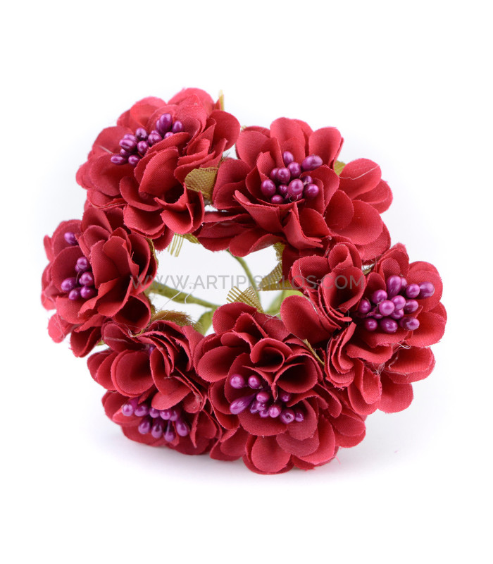 BOUQUET DE FLEUR EN TISSU (6 PCS.) "AMBERES"