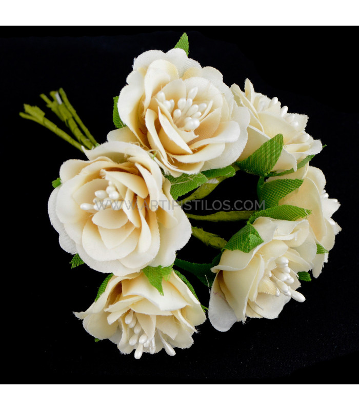 BOUQUET DE FLEUR EN TISSU (6 PCS) "BREMEN"