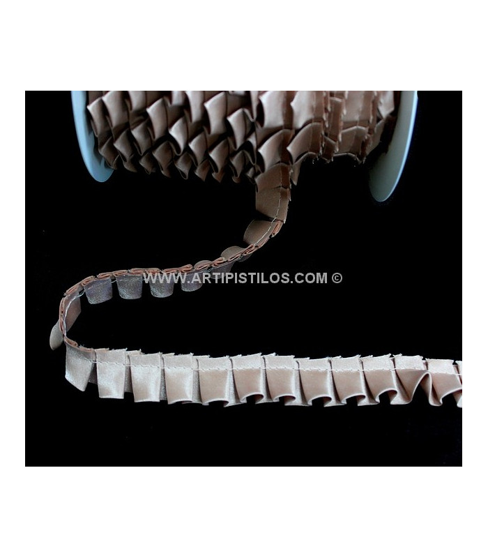BIAIS PLISSE EN SATIN 2 CMS.