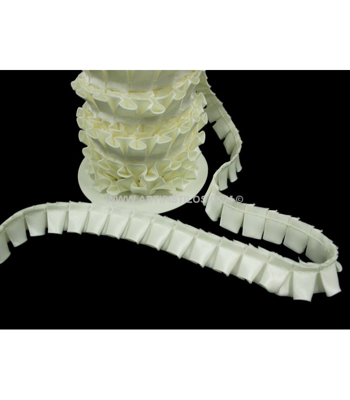 BIAIS PLISSE EN SATIN 2 CMS.