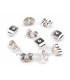 Ecrous en métal pour boucles d'oreilles/Paquet de 10 pcs.