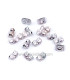 Ecrous en métal pour boucles d'oreilles/Paquet de 10 pcs.