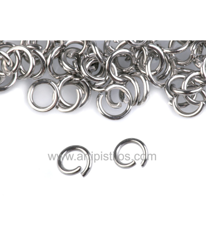 Bagues en acier inoxydable/PACKS 10 UDS.