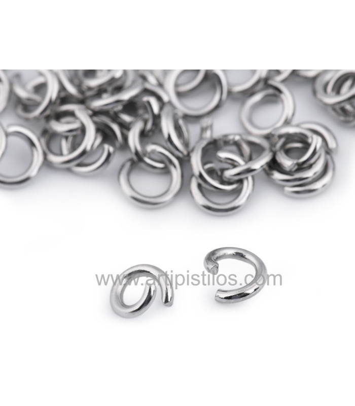 Bagues en acier inoxydable 5mm/PACK 10 UDS.