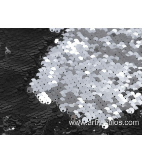 Tissu à paillettes réversible