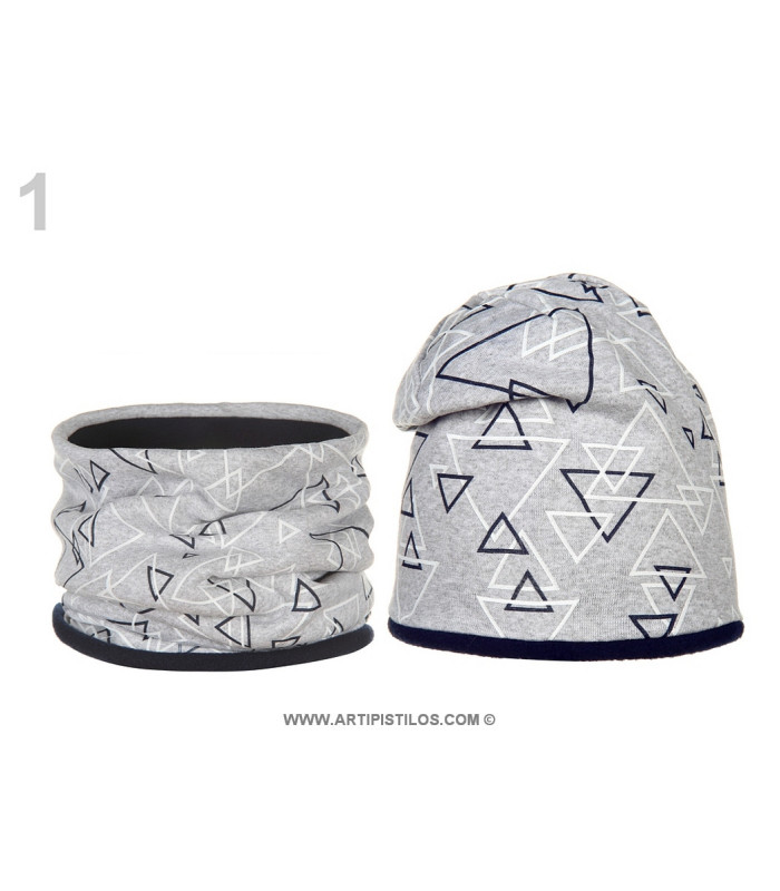 Set chapeau et écharpe en coton pour enfants