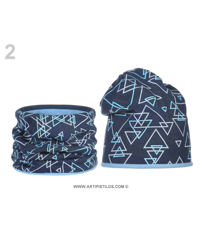 Set chapeau et écharpe en coton pour enfants