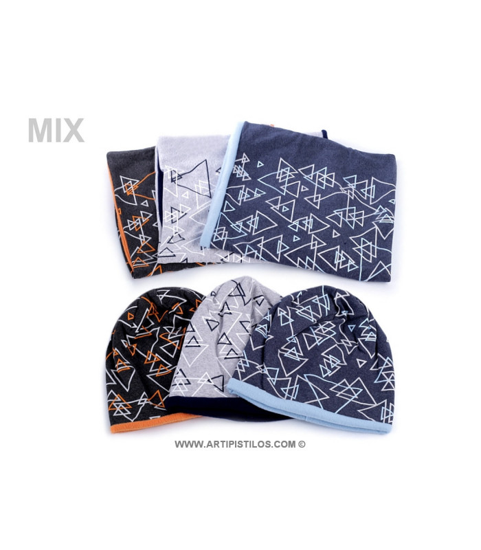 Set chapeau et écharpe en coton pour enfants